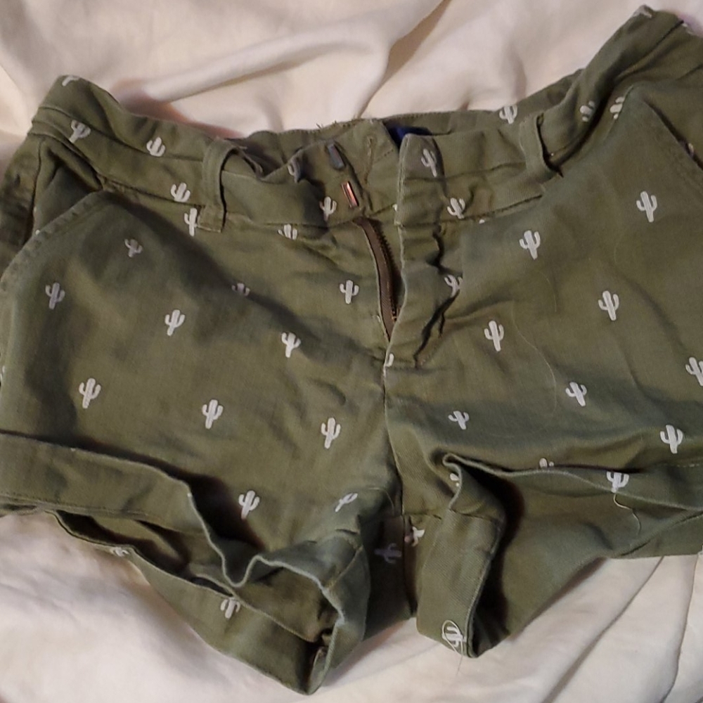 Olive shorts